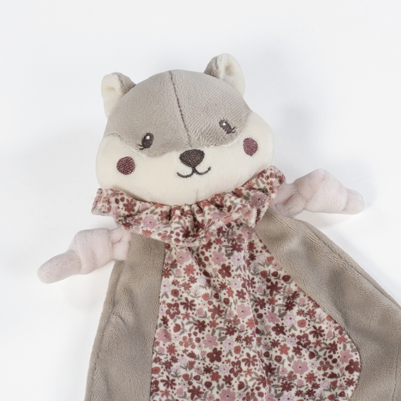 Doudou Esquilo Cherry Flores Bordeaux da Pasito a Pasito 3