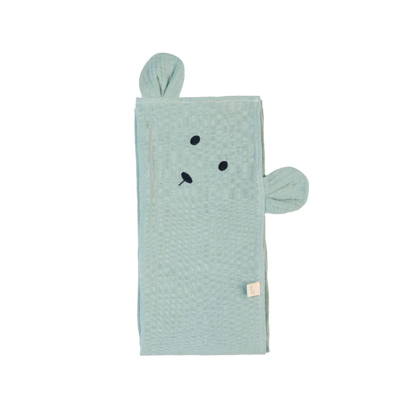Fralda de musselina Sweet Bear verde da Baby Gi