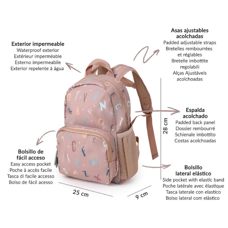 Mochila infantil letters da tutete 5 Mochila infantil letters da tutete 5