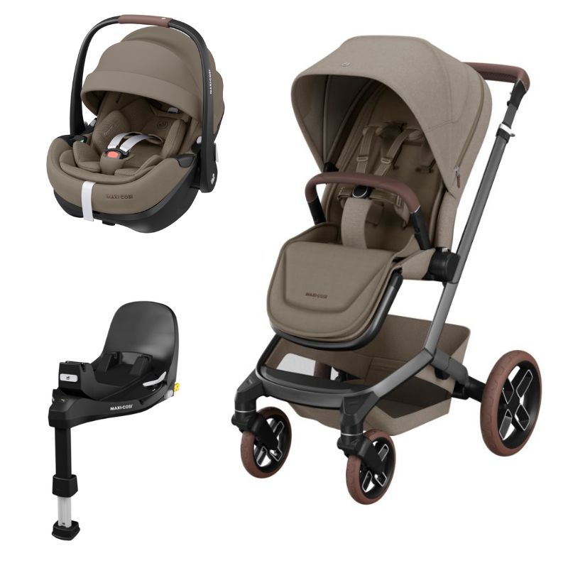 Carrinho Fame Pebble 360º Pro 2 e familyfix 360 Pro da Maxi Cosi
