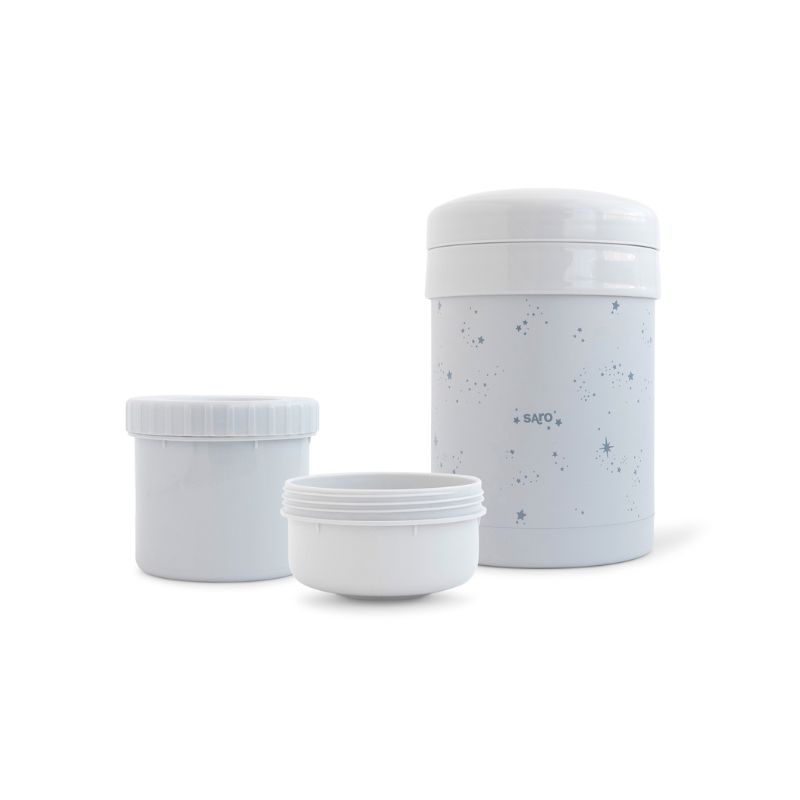 Termos para sólidos com recipientes cinza da Saro 2 Termos para sólidos com recipientes cinza da Saro 2