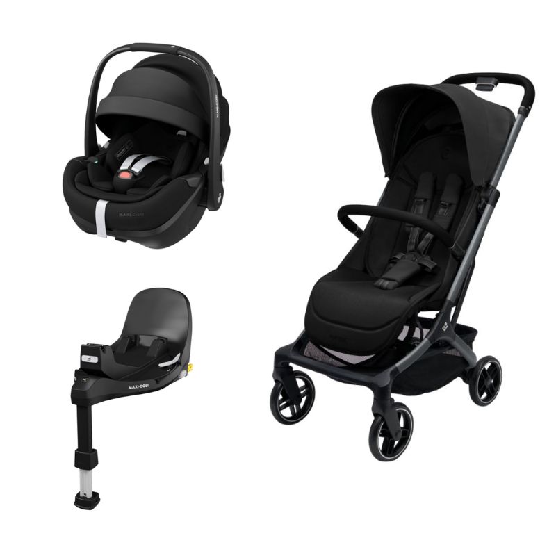 Trio Oxford Cabin+Pebble 360 Pro 2+Familyfix 360 Pro Onyx Black/Twillic Black da Maxi Cosi