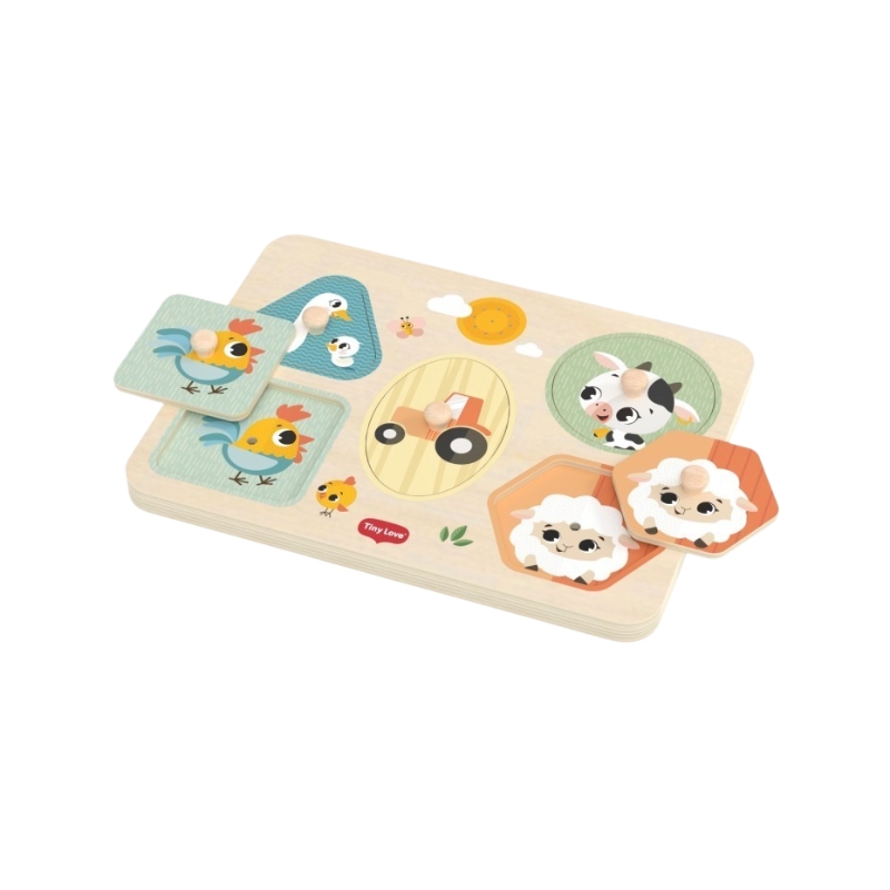 Puzzle Musical de Madeira Farmers da Tiny Love 2 Puzzle Musical de Madeira Farmers da Tiny Love 2