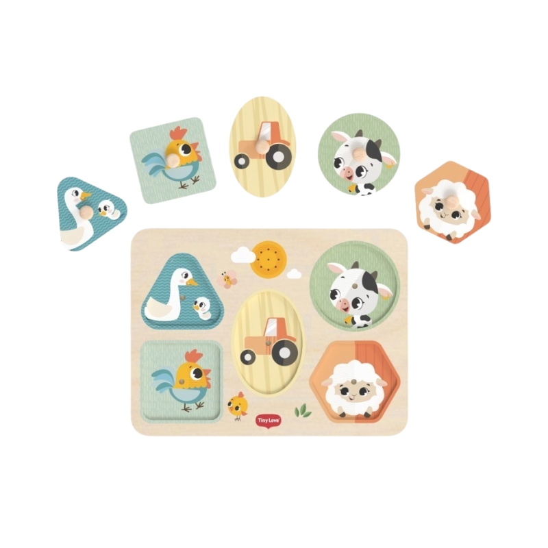 Puzzle Musical de Madeira Farmers da Tiny Love 3 Puzzle Musical de Madeira Farmers da Tiny Love 3