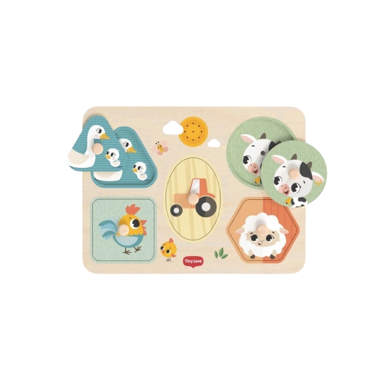 Puzzle Musical de Madeira Farmers da Tiny Love 4 Puzzle Musical de Madeira Farmers da Tiny Love 4