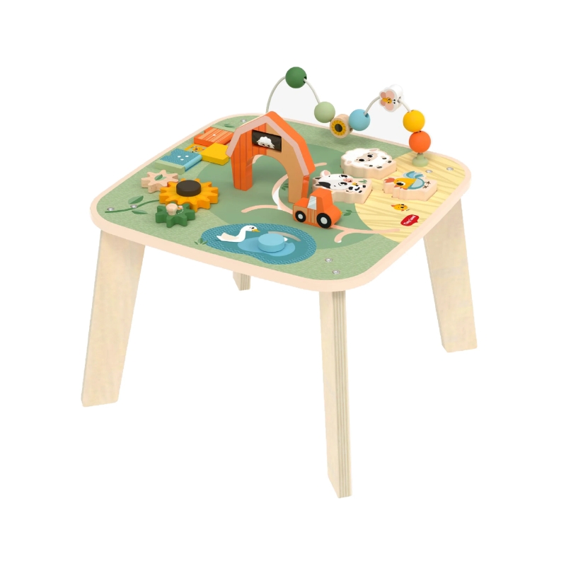 Mesa de Atividades de Madeira Farmers da Tiny Love