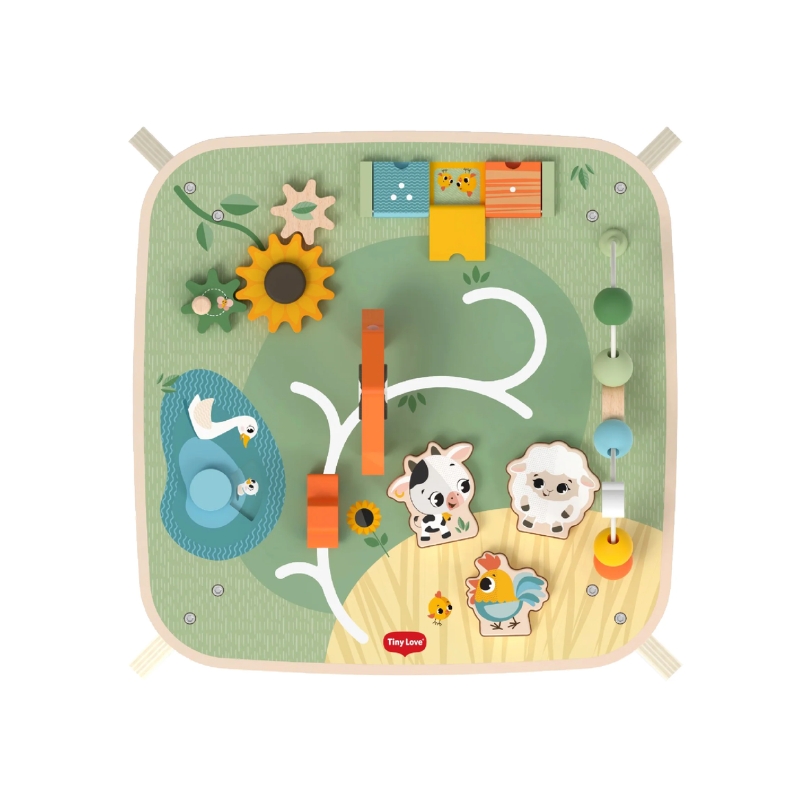 Mesa de Atividades de Madeira Farmers da Tiny Love 2