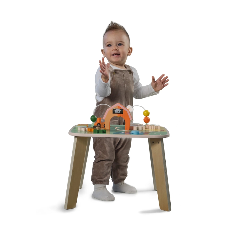 Mesa de Atividades de Madeira Farmers da Tiny Love 3