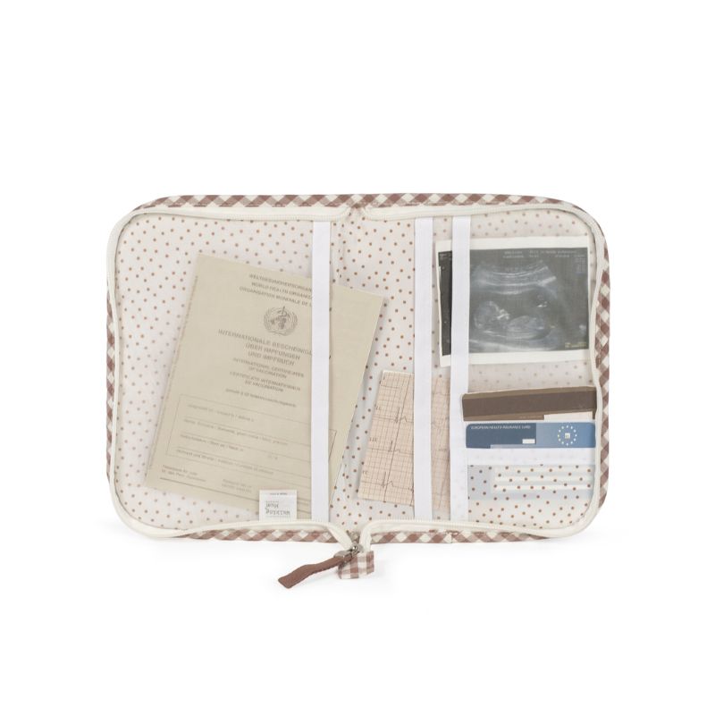 Porta documentos Praliné Vichy Moka da Walking Mum 3