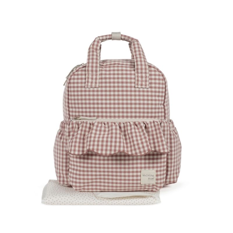 Mochila Praliné vichy Moka Da Walking Mum 2