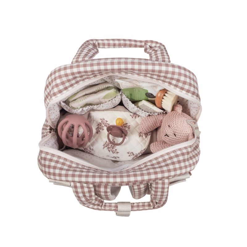 Mochila Praliné vichy Moka Da Walking Mum 11