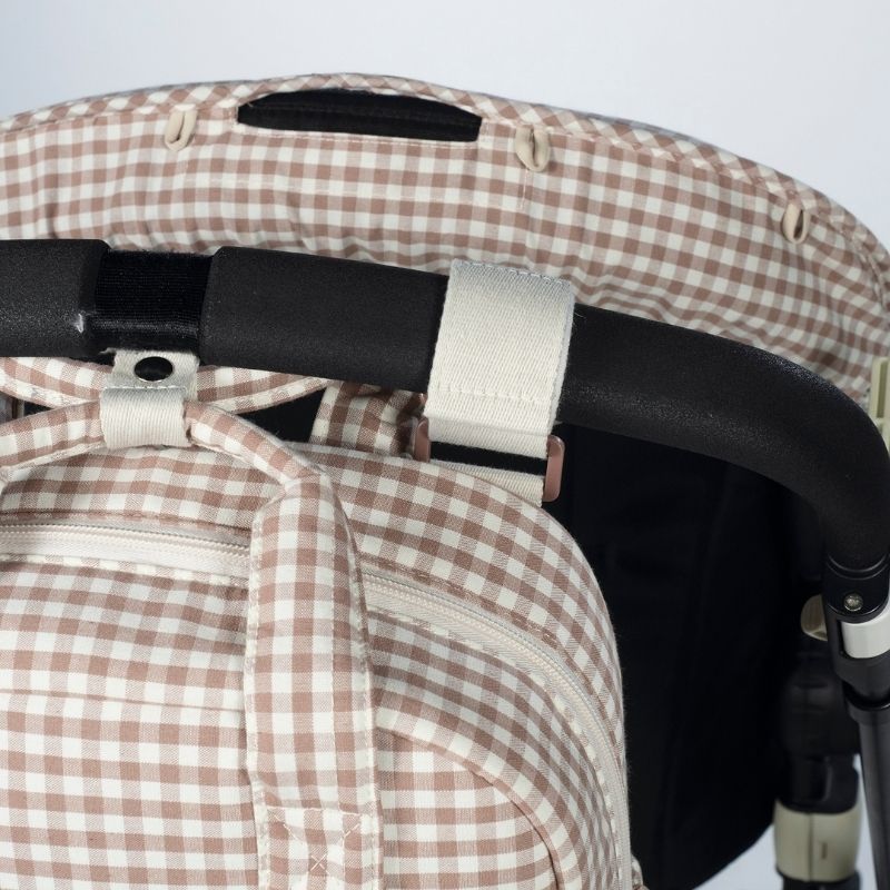 Mochila Praliné vichy Moka Da Walking Mum 14