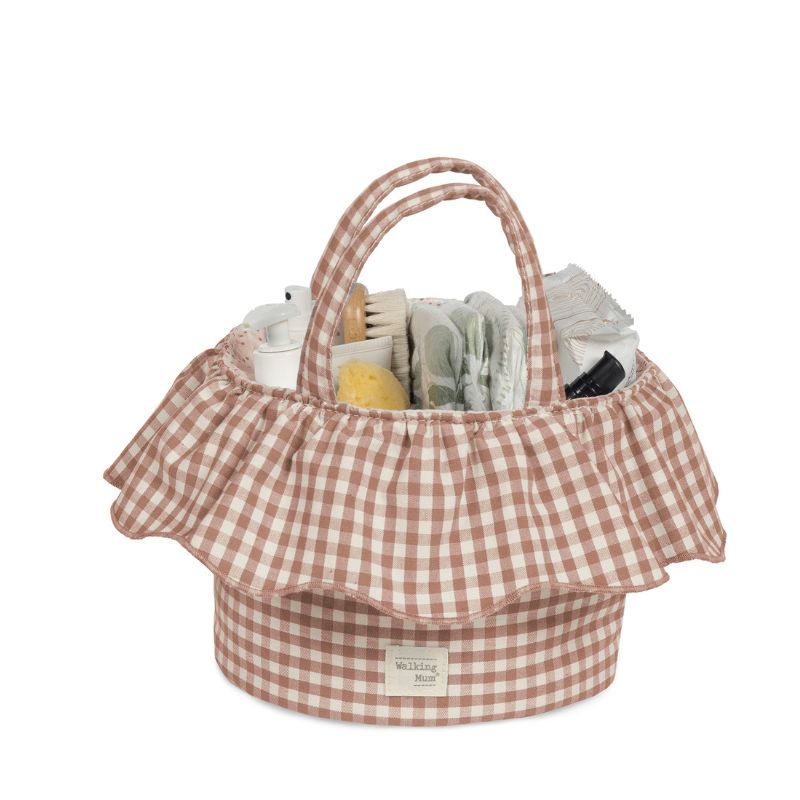 Cesto organizador Praliné Vichy Moka da Walking Mum 2