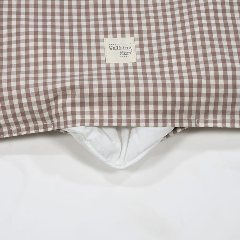 Conjunto edredão, lençol e almofada Praliné Moka da Walking Mum 8 Conjunto edredão, lençol e almofada Praliné Moka da Walking Mum 8