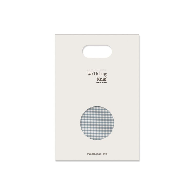 Forra de cadeira auto Praliné Vichy Matcha da Walking  Mum 4