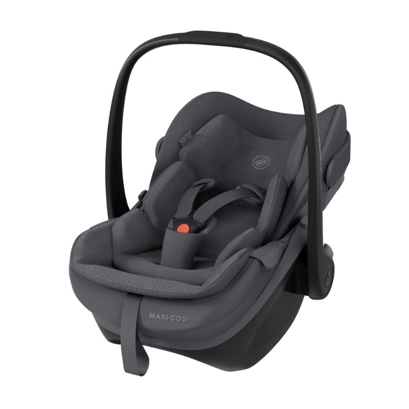 Conjunto de carrinho Fame e cadeira auto Pebble Slide Pro Moon Graphite da Maxi Cosi 3