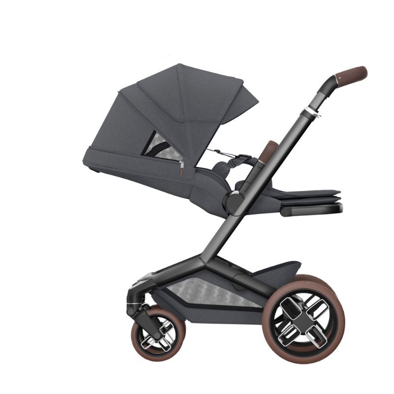 Conjunto de carrinho Fame e cadeira auto Pebble Slide Pro Moon Graphite da Maxi Cosi 6