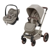 Conjunto de carrinho Fame e cadeira auto Pebble Slide Pro Saphire Sand  da Maxi Cosi 1
