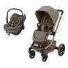 Conjunto de carrinho Fame e cadeira auto Pebble Slide Pro Oak Truffle da Maxi Cosi 1