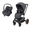Conjunto de carrinho Fame e cadeira auto Pebble Slide Pro Moon Graphite da Maxi Cosi 1