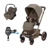 Carrinho Fame, cadeira auto Pebble Slide Pro Oak Truffle e Base familyfix Slide Pro da Maxi Cosi 1