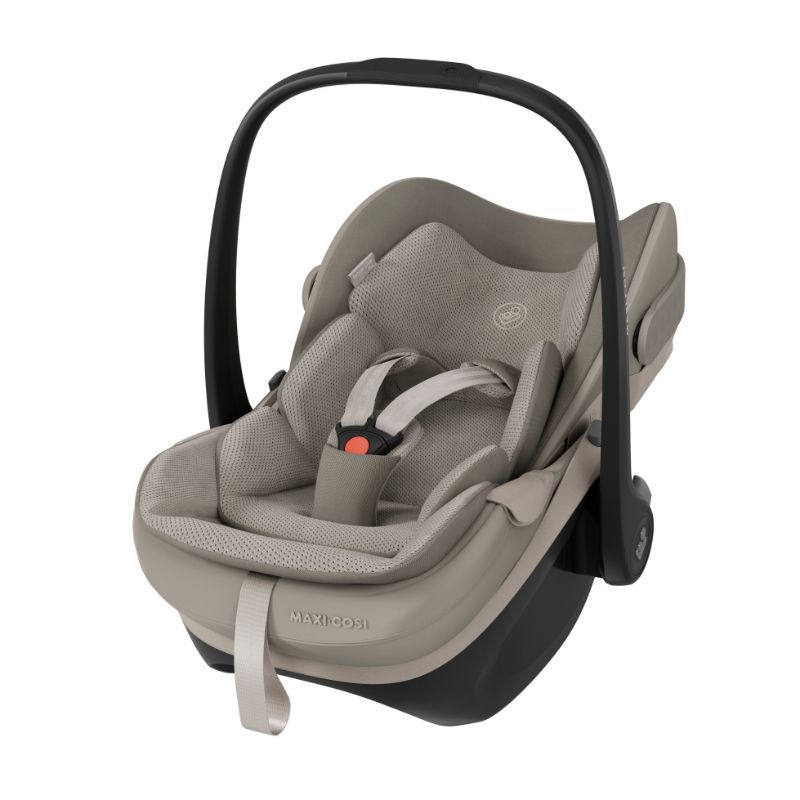Carrinho Fame, cadeira auto Pebble Slide Pro Saphire Sand e Base familyfix Slide Pro da Maxi Cosi 4