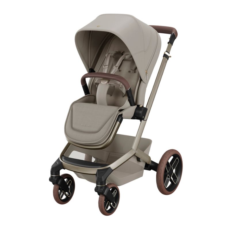 Carrinho Fame , Alcofa Fame, Pebble Slide Pro Saphire Sand e FamilyFix Slide Pro da Maxi  Cosi 2