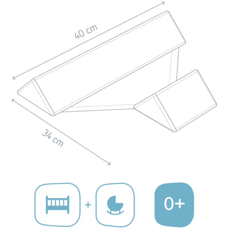 Almofada posicionadora para bebé Posicionador Lateral 4