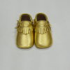 Mocassins Franjas para bebé Dourado 1