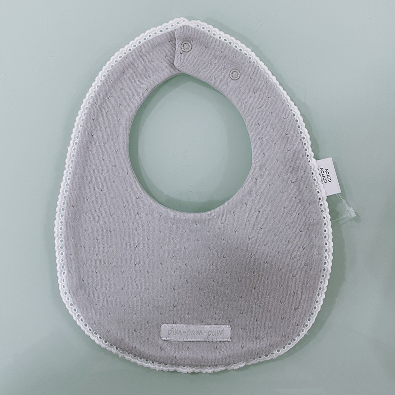 Babete para bebé da Pim Pam Pum Classic Cinza