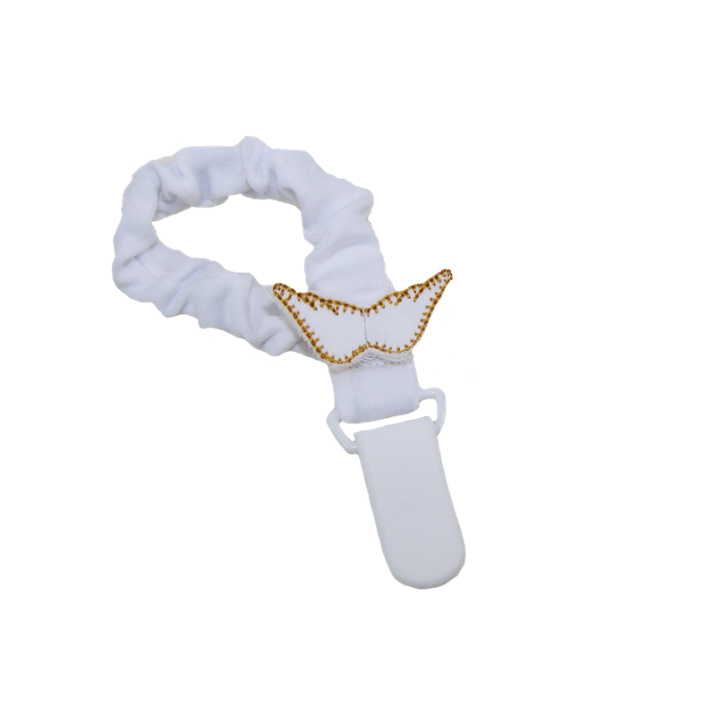 Porta Chupeta Angel Branco da Baby Gi