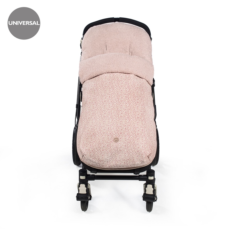 Forra para carrinho de passeio Flower Mellow rosa com Flores da Pasito a Pasito