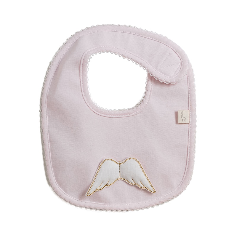 Babete da Baby Gi Little Angel Rosa/Dourado