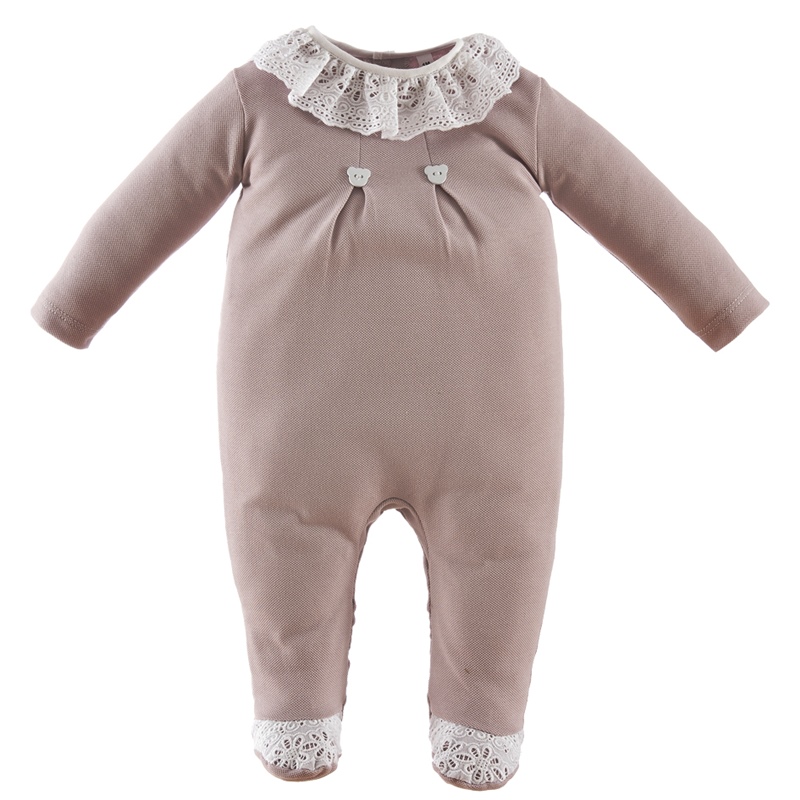 Babygrow de algodão Glamour 2 Rosa da Pim Pam Pum