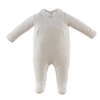 Babygrow de algodão Glamour 1 bege da Pim Pam Pum