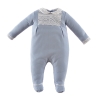 Babygrow de algodão Glamour 1 azul da Pim Pam Pum