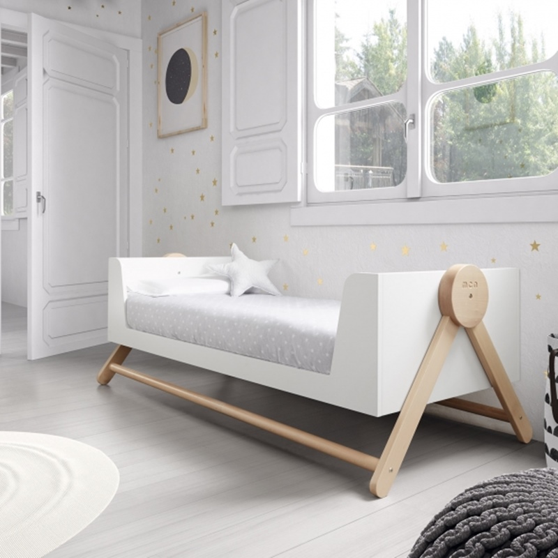 Cama para bebé convertível de 140x70 brano waterwood da Micuna