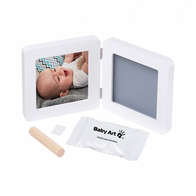 Recordar o bebé simple print frame branco