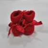Bota de lã com laço vermelho da Maria Cereja 1