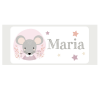 Placa Rato Rosa personalizável com nome da Maria Carrossel 