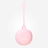 Porta chupeta de silicone rosa da Saro
