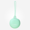 Porta chupeta de silicone verde da Saro