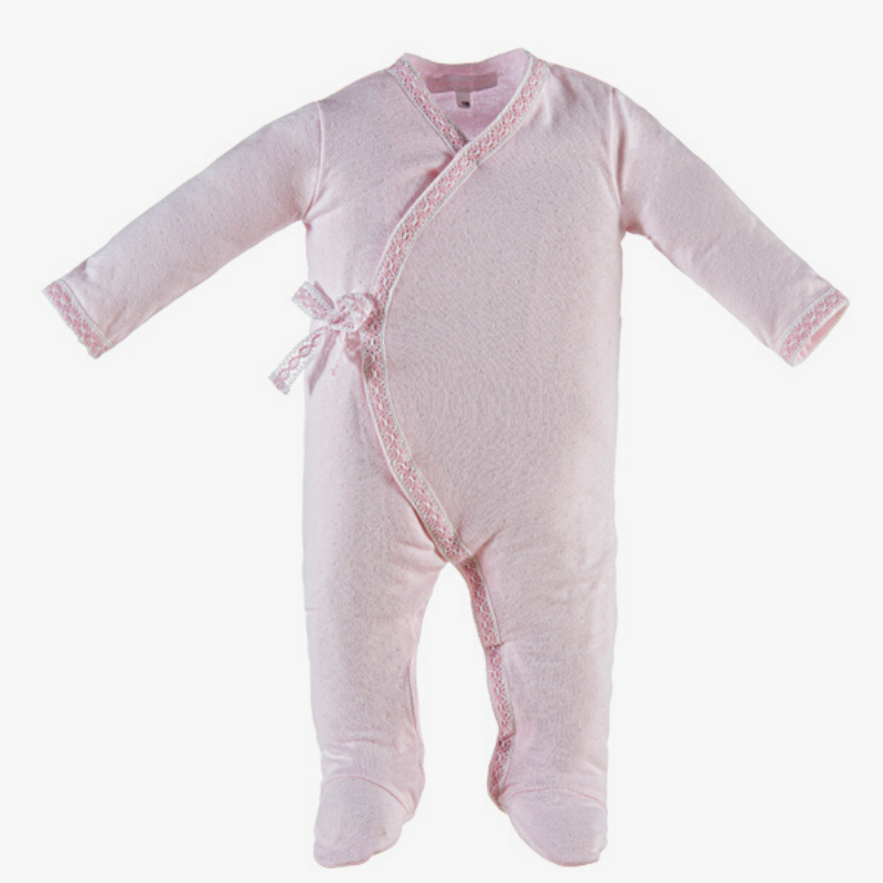 Babygrow de algodão Candy rosa da Pim Pam Pum