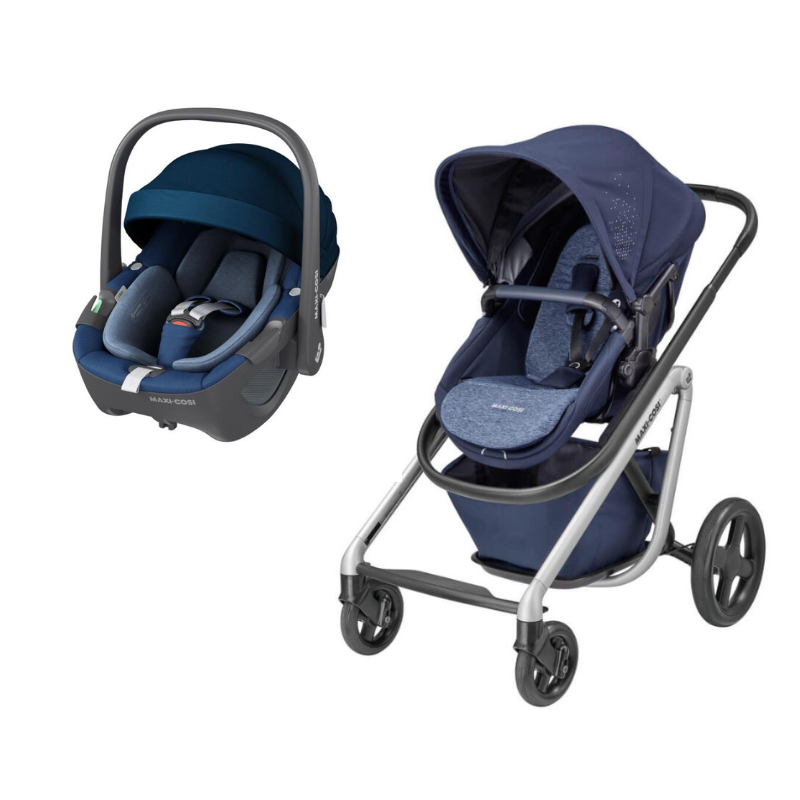 Duo carrinho Lila e cadeira auto i-Size Pebble 360º da Maxi Cosi