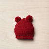 Gorro 2 pompons bordeaux da Wedoble