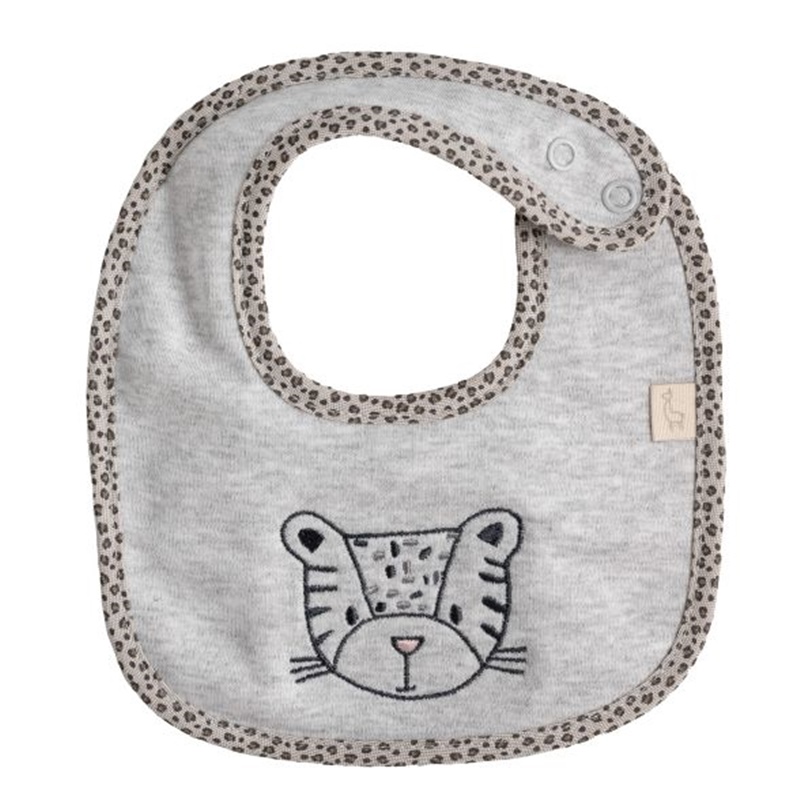 Babete cinza do tema Roar da Baby Gi 1