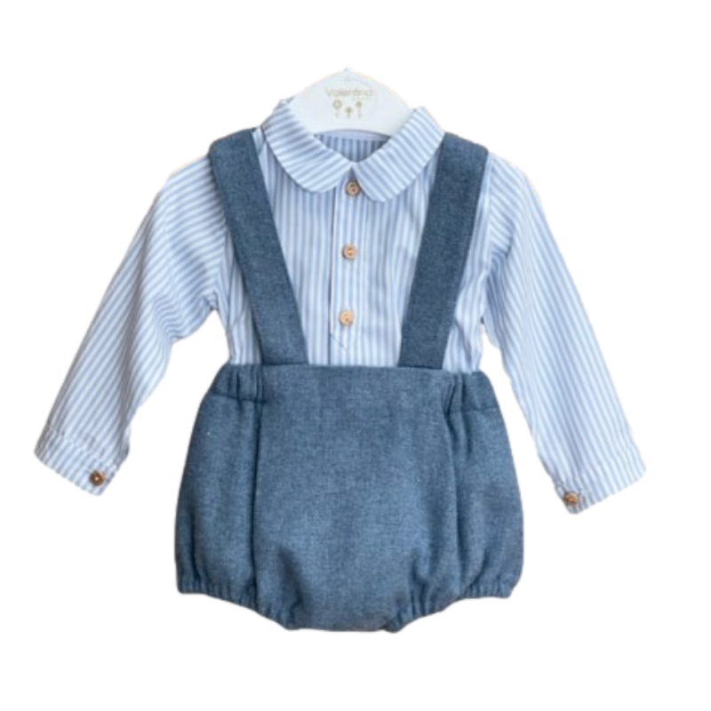 Conjunto Rayas azul da Valentina