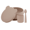 Conjunto de alimentação BLW set 1 Bubble Beige da Minikoioi