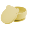Taça de silicone com tampa Bowly Mellow Yellow da Minikoioi 1