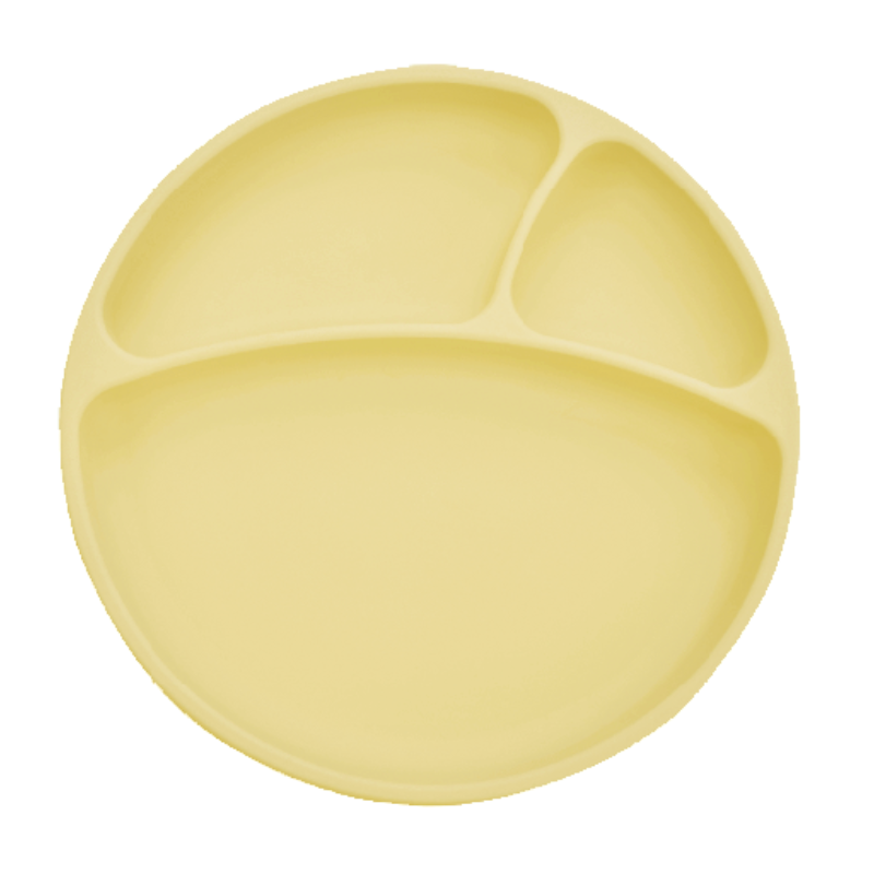 Prato de silicone com divisórias Portions Mellow Yellow da Minikoioi 1